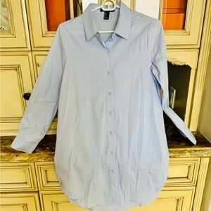 Forever 21 Blue Shirt Dress Classic Tunic Style